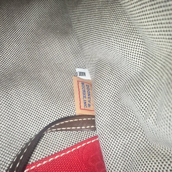 Dooney & Bourke Red Donegal Crest Double Handle Tote w/ Accessories NWOT - Picture 15 of 16